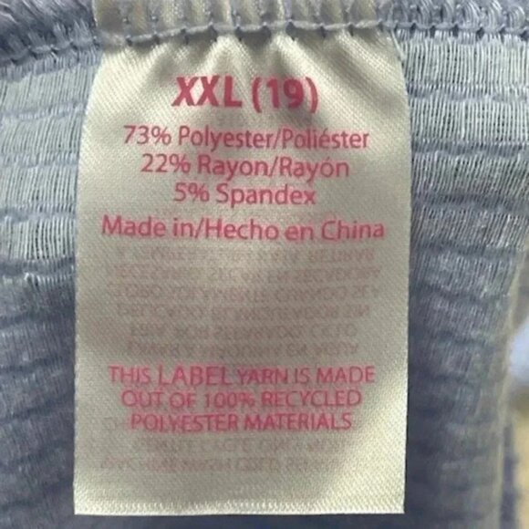 No Boundaries Junior Miss Light Blue Peasant Babydoll Ribbed Dress Size 2XL (19) - Picture 10 of 10